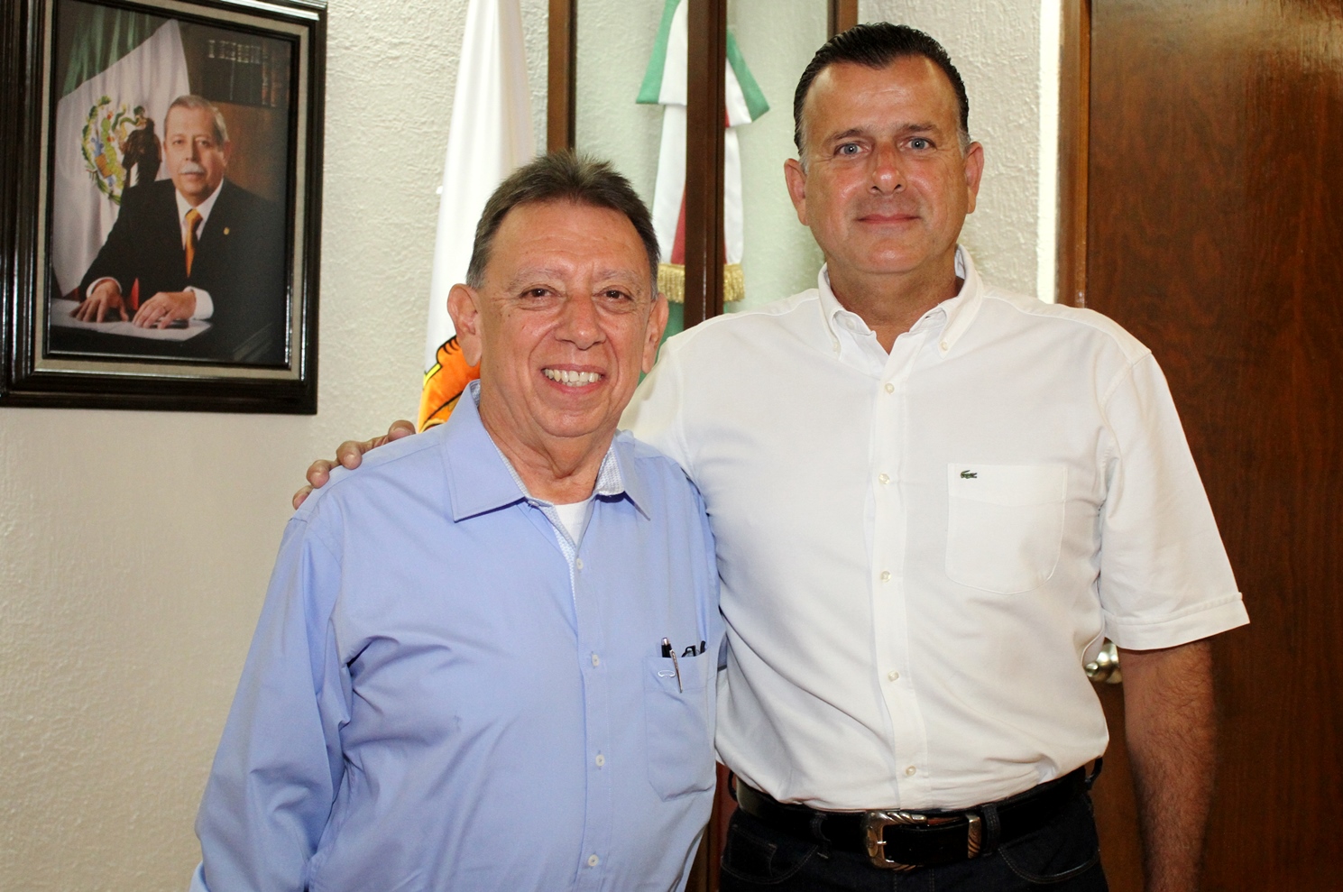 Sostienen encuentro Pablo González y Juan Francisco Leal Sostienen encuentro Pablo González y Juan Francisco Leal