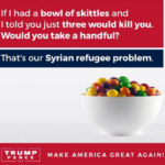Hijo de Trump compara a refugiados sirios con dulces envenenados Hijo de Trump compara a refugiados sirios con dulces envenenados