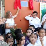 Inaugura Alcaldesa Magdalena Peraza barda perimetral del Jardín de Niños "Jovita Leal de Aguilera"