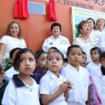 Inaugura Alcaldesa Magdalena Peraza barda perimetral del Jardín de Niños "Jovita Leal de Aguilera"