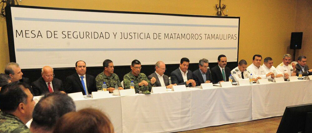 Se llevó a cabo la mesa de seguridad y justicia en Matamoros