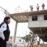 Constata alcaldesa porteña trabajos de construcción de nuevos mercados municipales