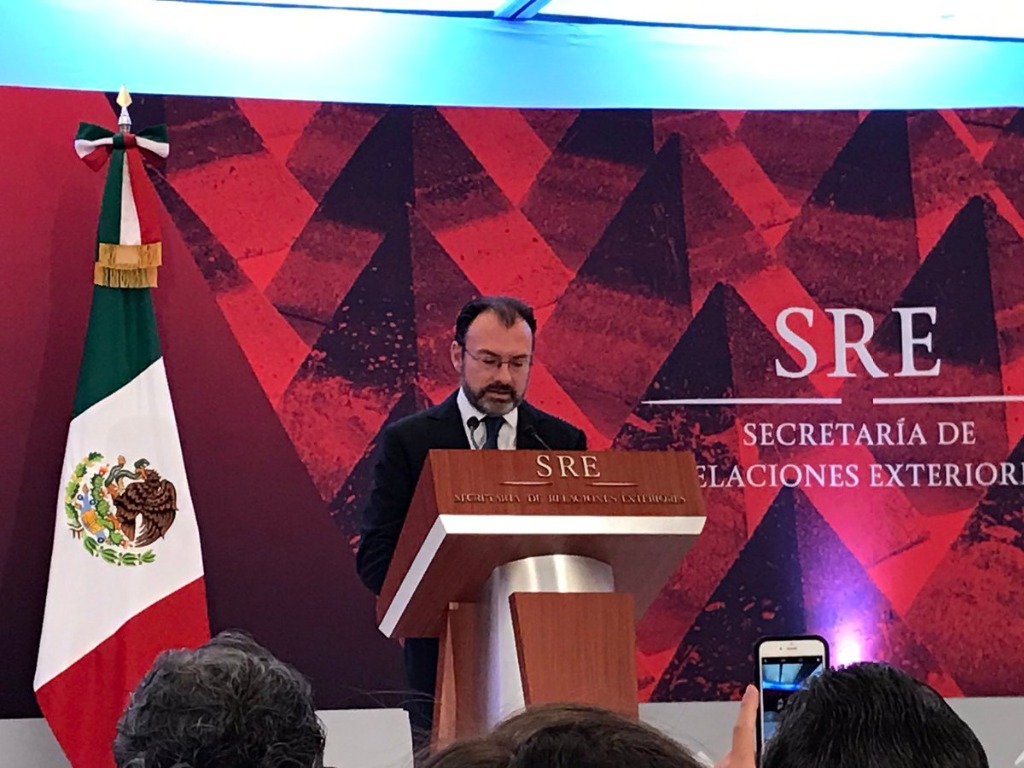 Trato digno y sin sumisión con EU: Videgaray Trato digno y sin sumisión con EU: Videgaray