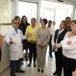 Recorre Magdalena Peraza construcción del hospital del ICEST en la colonia Enrique Cárdenas