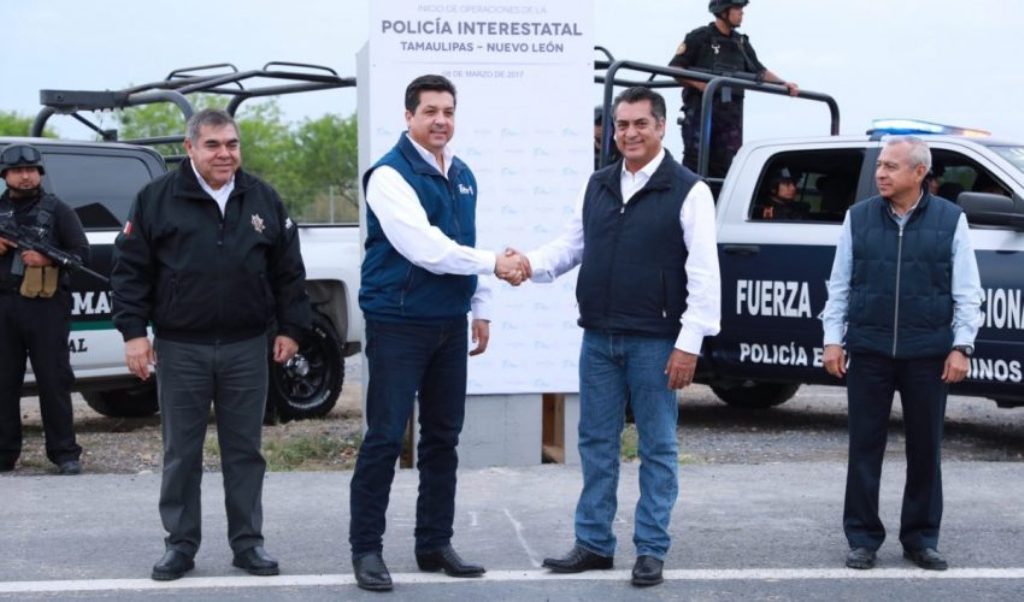 Ponen en marcha gobernadores de Tamaulipas y Nuevo León policía interestatal