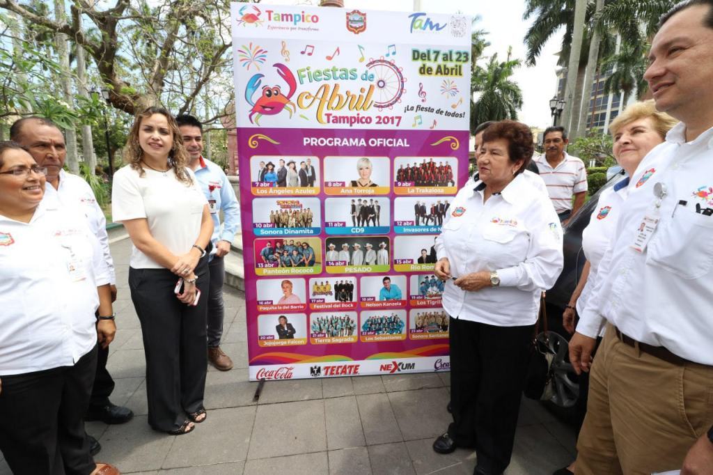 Presenta gobierno de la ciudad cartelera de las “Fiestas de Abril Tampico 2017” Presenta gobierno de la ciudad cartelera de las “Fiestas de Abril Tampico 2017”
