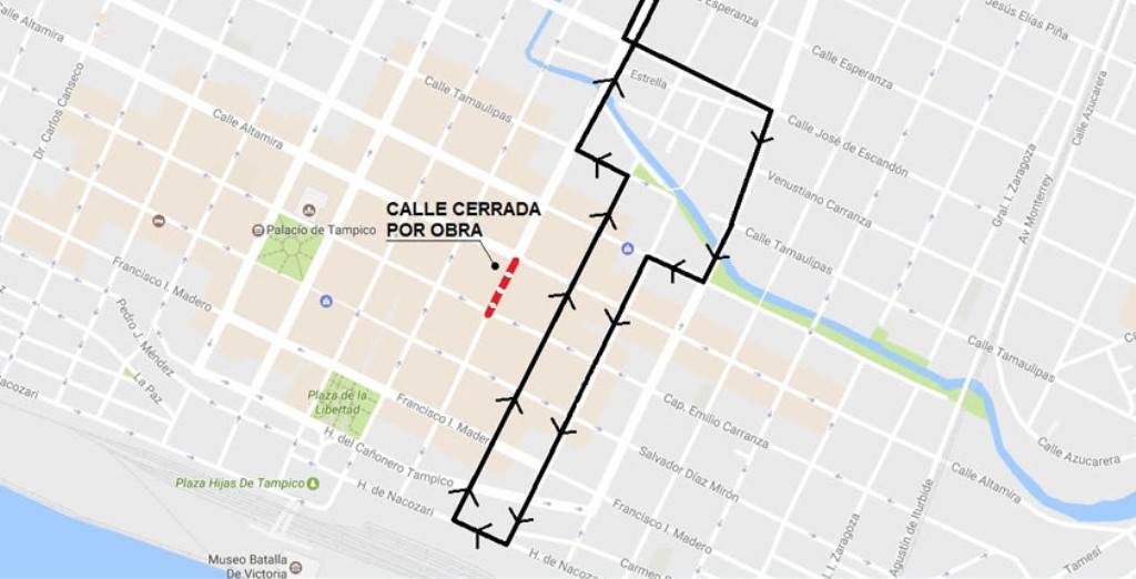 A partir de este 3 de marzo será cerrada la calle César López de Lara entre Altamira y Emilio Carranza A partir de este 3 de marzo será cerrada la calle César López de Lara entre Altamira y Emilio Carranza