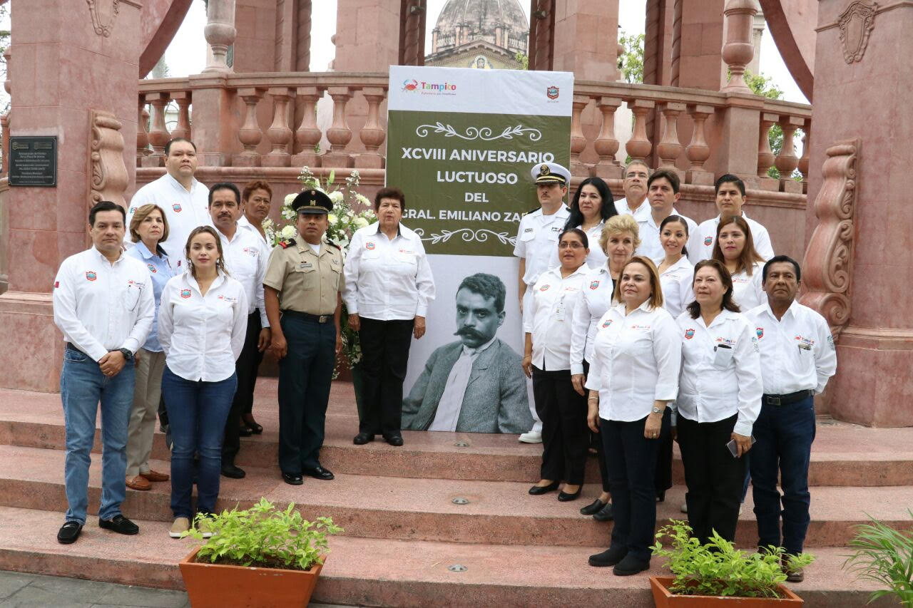 Conmemora Ayuntamiento de Tampico XCVIII Aniversario Luctuoso de Emiliano Zapata Conmemora Ayuntamiento de Tampico XCVIII Aniversario Luctuoso de Emiliano Zapata