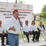 Aterrizan Daniel Torres y Edgar Melhem obras con inversión federal