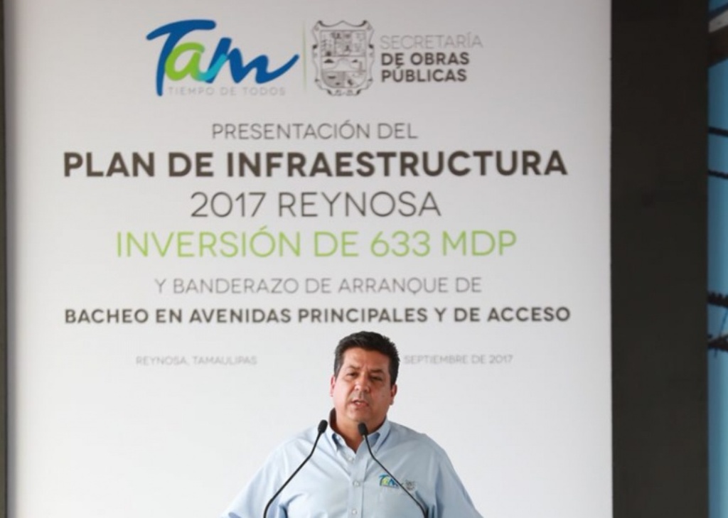 Inversión de 633 millones de pesos en plan de infraestructura para Reynosa