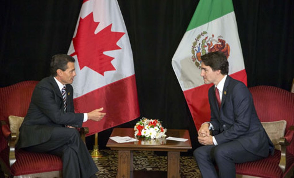 Trudeau realiza visita oficial a México el 12 y 13 de octubre