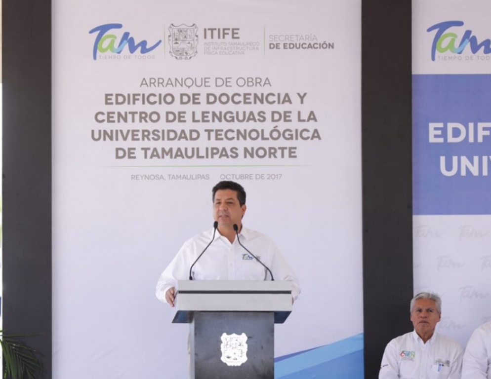 Gobierno del estado amplia infraestructura de la Universidad Tecnológica de Tamaulipas Norte