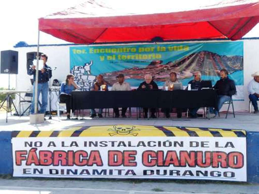 Crece el rechazo a planta de cianuro de EU en Durango Crece el rechazo a planta de cianuro de EU en Durango