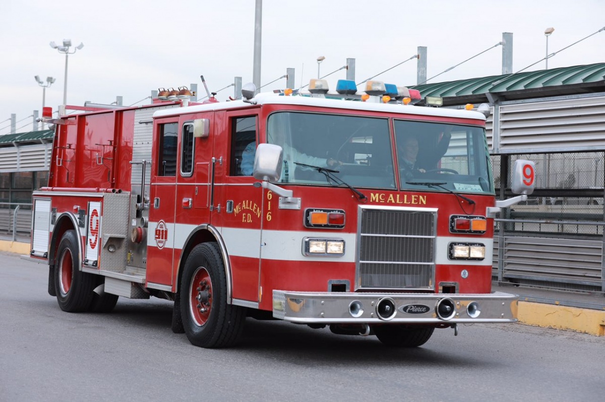 Ciudad de McAllen dona al estado camión equipado para el combate de incendios