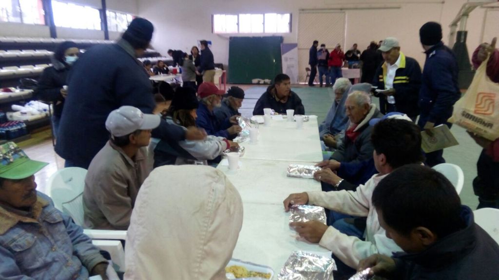 Refugio temporal de la Alberca Chávez, alberga a más de 12 personas
