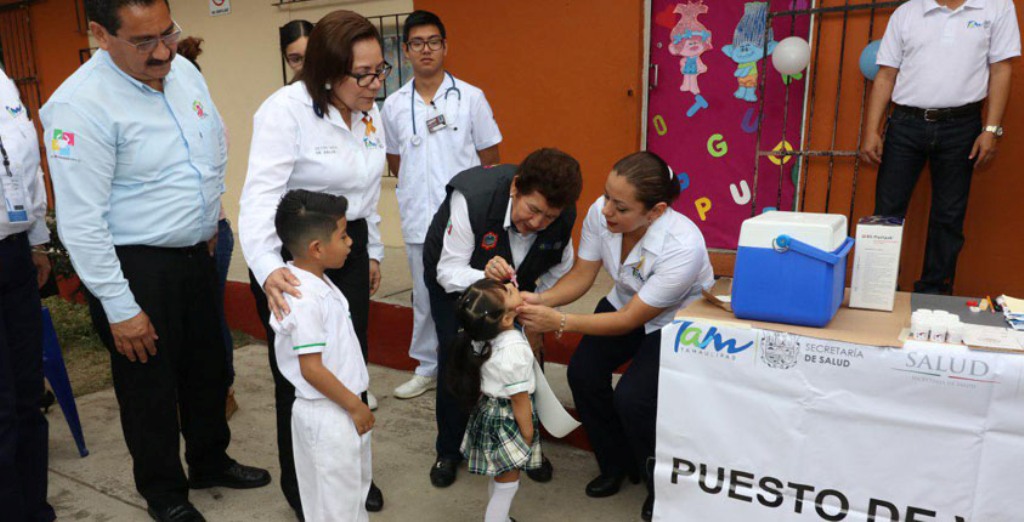 Coadyuva gobierno de Tampico con el sector salud en beneficio de la niñez
