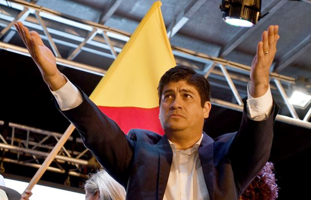 El candidato oficialista Carlos Alvarado triunfa en Costa Rica