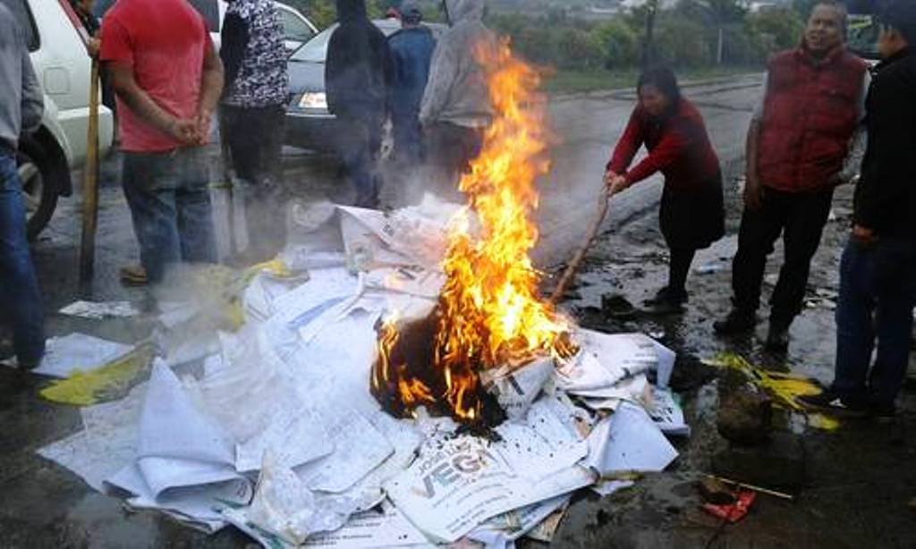 Exigen acatar fallo electoral en municipio purépecha