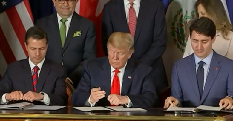 Adiós TLCAN... México, EU y Canadá firman acuerdo comercial T-MEC