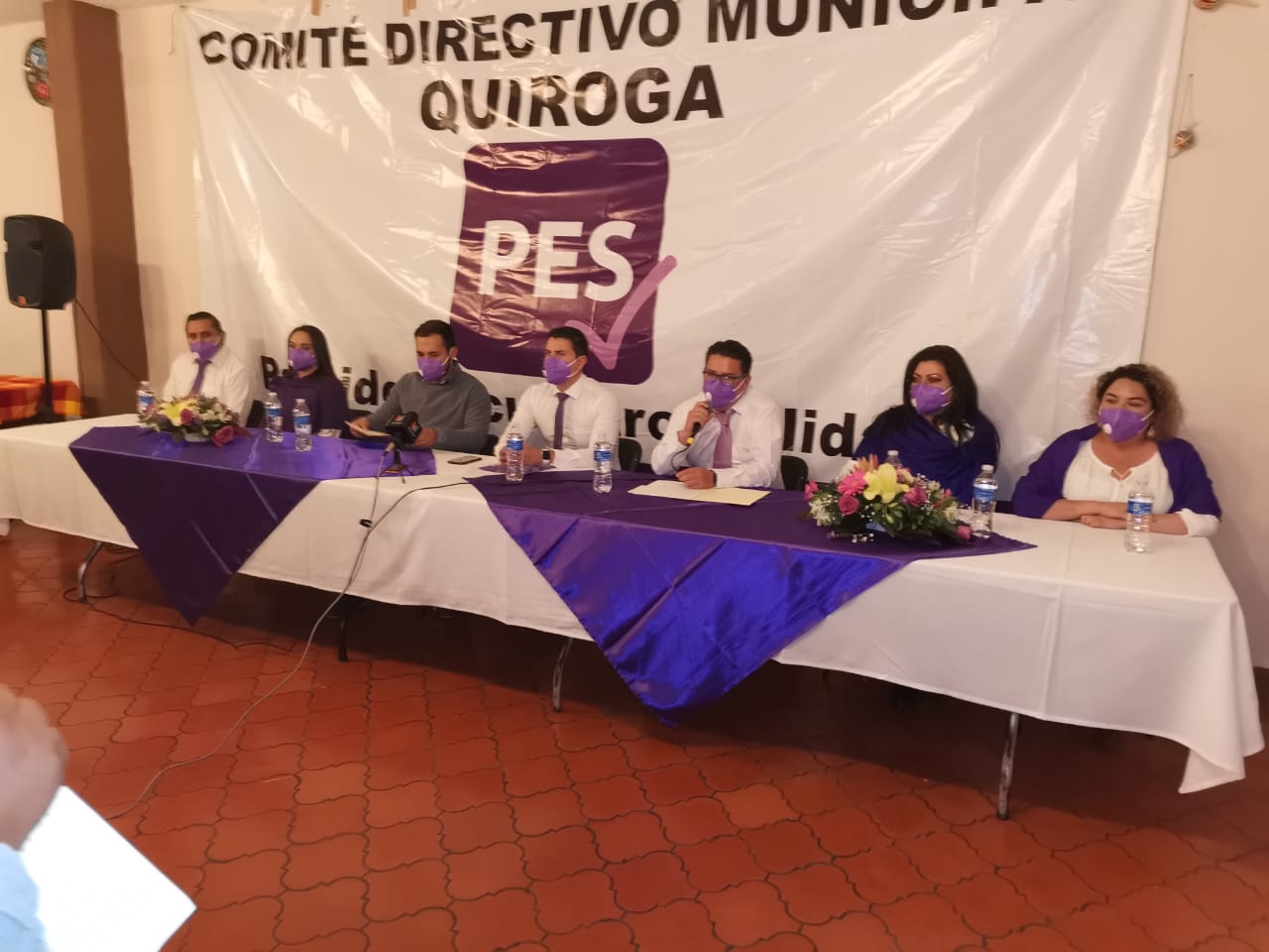 PES de Quiroga tiene nuevo Comité; Eder López García le toma protesta