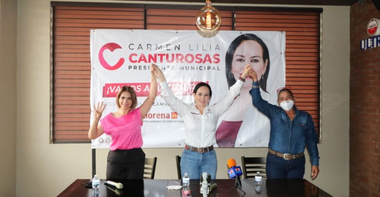 Declina Fuerza por México a favor de Carmen Lilia Canturosas