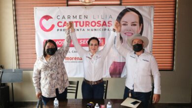 Declinan candidatos de RSP a favor de Carmen Lilia Canturosas