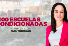 Carmen Lilia Canturosas acondiciona 100 escuelas, en Nuevo Laredo
