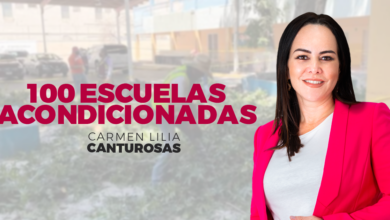 Carmen Lilia Canturosas acondiciona 100 escuelas, en Nuevo Laredo