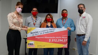 Recibe el Sistema DIF Nuevo Laredo donativo por parte del redondeo de tiendas Oxxo