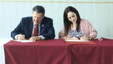 Firman alcaldes Carmen Lilia Canturosas y Pete Saenz plan de respuesta oportuna ante desastres naturales