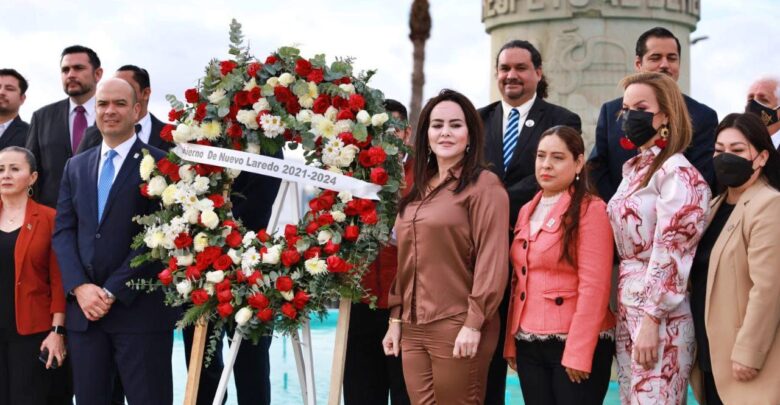 Conmemoran Aniversario 216 del natalicio de Benito Juárez en Nuevo Laredo