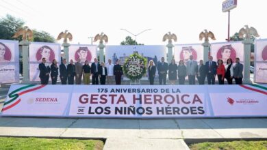 Conmemoran 175 aniversario de la gesta heroica de los Niños Héroes en Nuevo Laredo