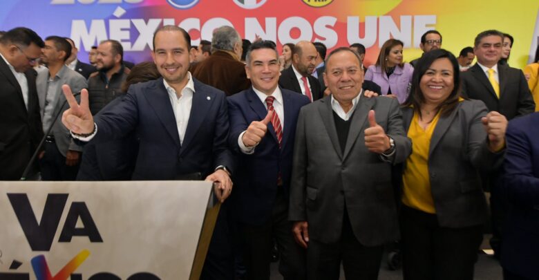PAN, PRI y PRD de nuevo irán juntos para el 2024 en coalición