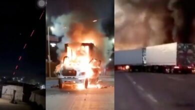 Culiacán en caos; balaceras, narcobloqueos y quema de autos