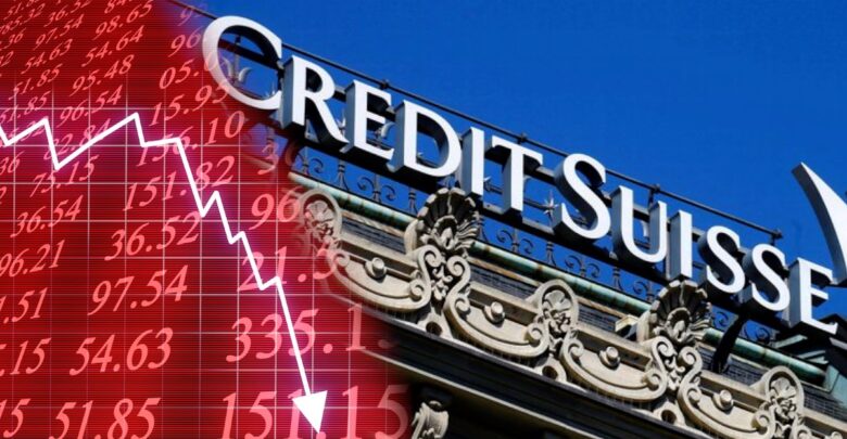 Desplome de Credit Suisse arrastra a Wall Street y bolsas en América abren con caídas