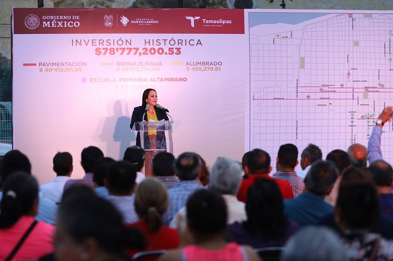 Entrega Carmen Lilia 34 obras en el sector Centro de Nuevo Laredo