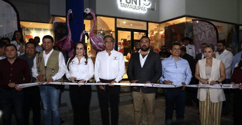 Encabezan gobernador Américo Villarreal y alcaldesa Carmen Lilia Canturosas inauguración de Punto Tamaulipas
