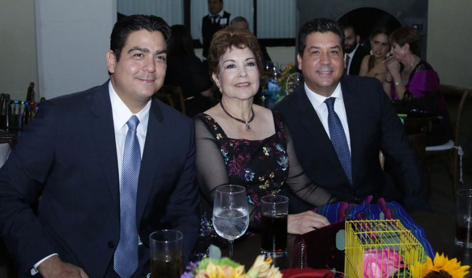 Ismael García Cabeza de Vaca, senador del PAN; Maria de Lourdes Cabeza de Vaca de García y Francisco García Cabeza de Vaca, exgobernador de Tamaulipas.