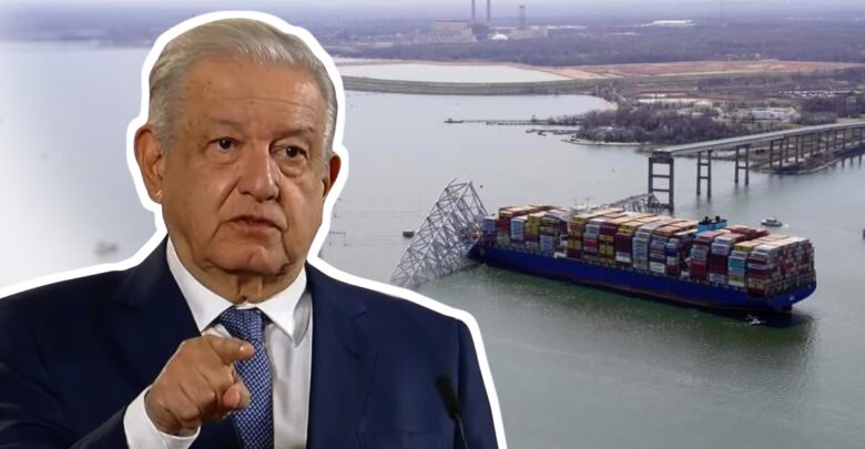 Dos mexicanos desaparecidos tras desplome de puente en Baltimore: López Obrador