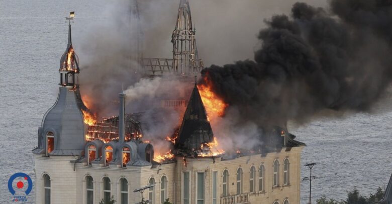 Ataque ruso golpea castillo de Harry Potter en Ucrania; 4 muertos y 32 heridos
