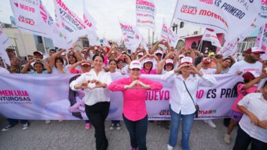 Vecinos de Villas de San Miguel muestran su apoyo a Carmen Lilia Canturosas