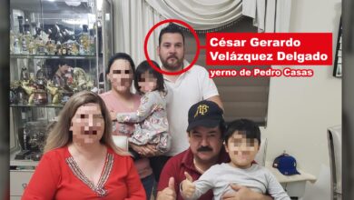 Pedro Casas, candidato de la coalición del PAN por alcaldía de Ciénega de Flores, yerno y colaborador denunciados por fraude