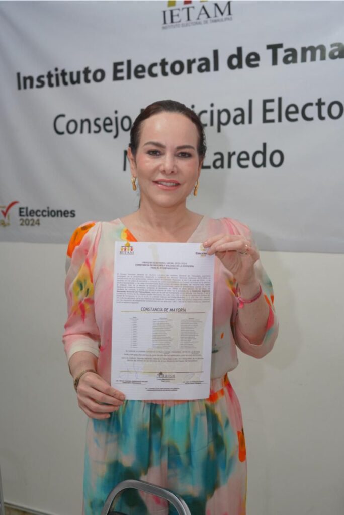 Gana Carmen Lilia Canturosas reelección; IETAM confirma triunfo y entrega constancia de mayoría