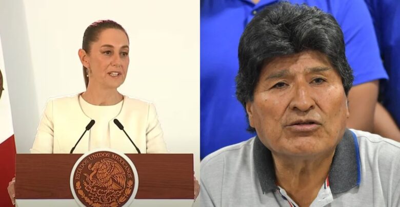 Claudia Sheinbaum condena atentado contra Evo Morales y hace un llamado por la paz