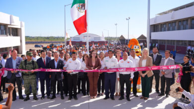 Inauguran alcaldesa Carmen Lilia Canturosas y rector Dámaso Anaya primera preparatoria UAT en Nuevo Laredo