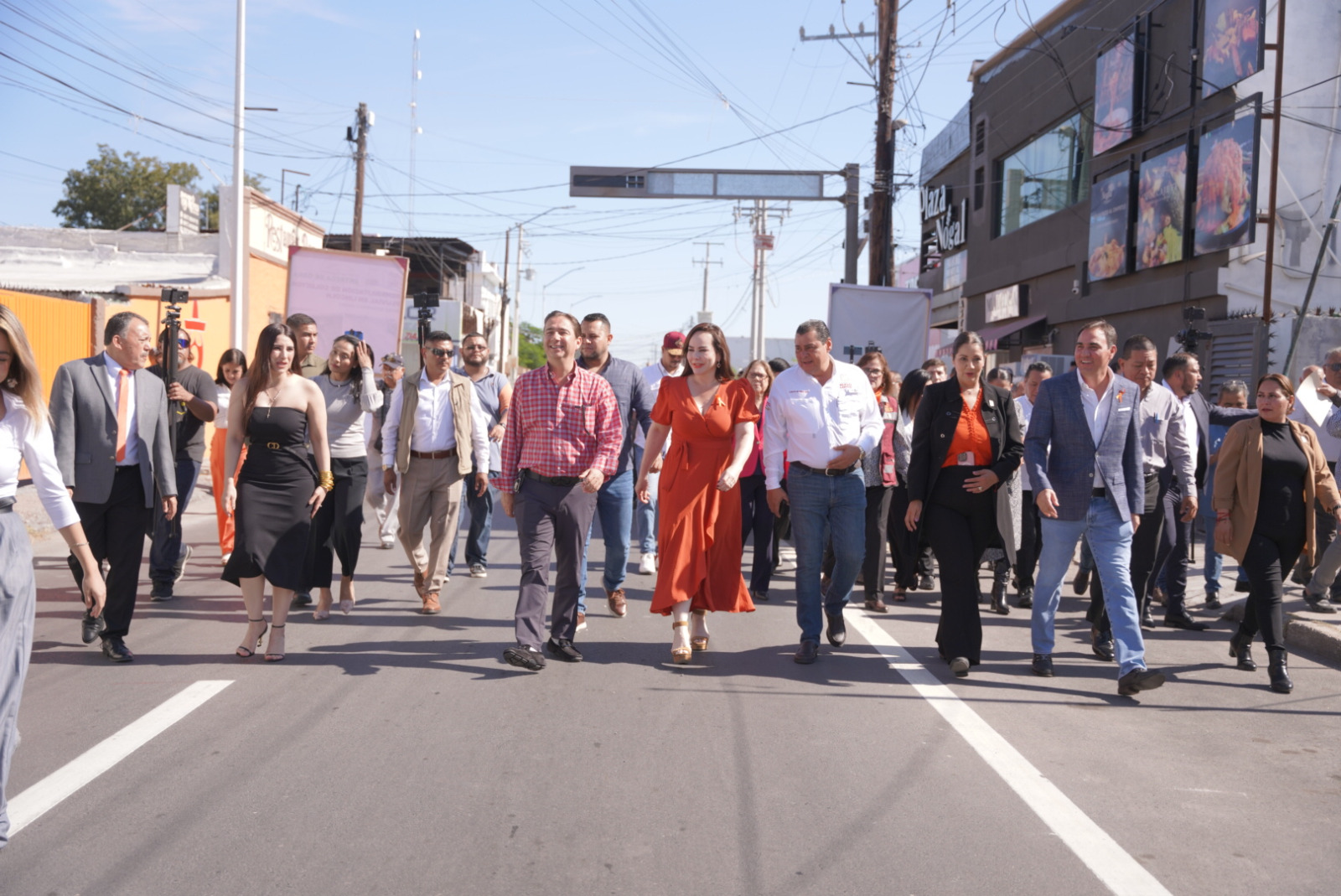 Entrega alcaldesa Carmen Lilia Canturosas obra de rehabilitación de colector pluvial en sector Centro