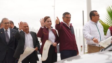 Gobernador Américo Villarreal y alcaldesa Carmen Lilia Canturosas dan banderazo de arranque a operativo Héroes Paisanos en Nuevo Laredo