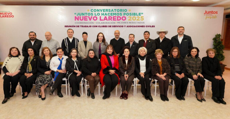 Refrendan compromiso por el progreso y bienestar de Nuevo Laredo alcaldesa Carmen Lilia Canturosas, asociaciones civiles y clubes de servicio