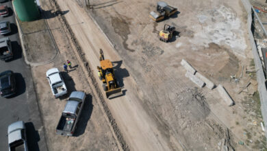 Supervisa Carmen Lilia Canturosas pavimentación del bulevar Rea en el sector de Los Olivos