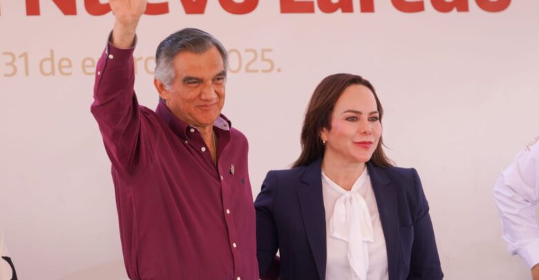 Destaca gobernador de Tamaulipas liderazgo aduanal de Nuevo Laredo; alcaldesa agradece apoyo